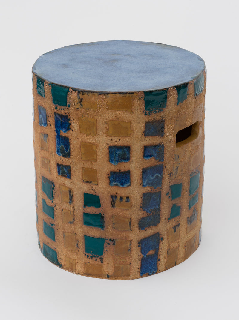 Stool for one (with blue)